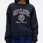 Gap Vintagesoft Logo Sweater M Blue Photo 0