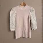 Rebecca Taylor Eyelet Sleeve Sweayer Photo 1