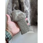 ZARA Jacquard Animal Print Brushed Finished Texture Wool Blend Cardigan Small Photo 6