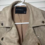 Olivaceous Faux Suede Jacket Photo 1