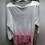 We The Free /free people dip dyed linen blend top oversized XS Photo 4