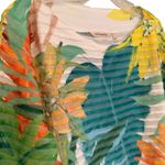 Soft Surroundings  Reagan Tropical Stripe Tunic Top Women's Large Resortwear Photo 1