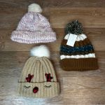 Forever 21 Women's BUNDLE (3) Cozy Winter Beanie Hat Photo 0