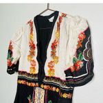 SALONI Tabitha 100% Silk Black Red A Photo 6