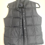 Lands' End Lands’ End XS 2-4 Black Puffer Vest‎ 80/20 Down Feather Fill Nylon Warm Core Photo 0