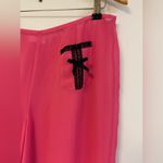 Victoria's Secret Victoria’s Secret Sheer Pink Satin Pajama Pants with Black Lace Trim – Size M Photo 2