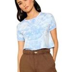 Boys Lie NWOT  Lady Butterfly Tee in Blue tie dye size M Photo 1