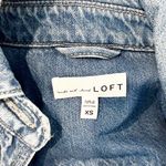 Loft  Cotton Denim Longline Shirt Jacket Shacket Blue XS Photo 2