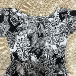 Susan Lawrence  Woman Long Summer off the shoulder dress Black/White  Sz2X Photo 4