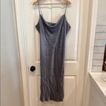 EXPRESS  cowl neck satin midi dress Photo 2