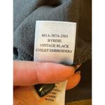 Rails  Shirt‎ Women Extra Small Vintage Black Cotton Eyelet Embroidery Byrdie Tee Photo 10