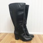Naturalizer SOUL Black Wide Calf Chunky Heel Boot Knee High Size 6.5 New Photo 1