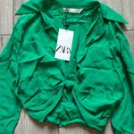 ZARA  Green blouse Photo 1