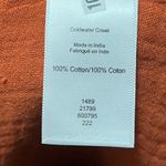 Coldwater Creek  rust Orange Button Front Tie Waist Midi Dress Size Medium Fall Photo 5