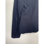 Relativity  Womens Size 10P Petite Black Jacket Blazer One Button Faux Pockets Photo 4