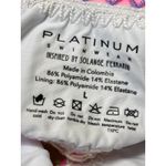 Platinum Women's Multicolor Crochet Trim Two Piece Sleeveless Bikini Swimwear L Blue Size L Photo 2