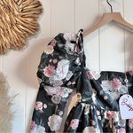 Buddy Love mini dress floral spring summer babydoll XS Black Photo 1