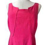Edme & Esyllte deom Anthropologie Hot Pink Linen Sleeveless Dress ā Size 6 Photo 9