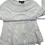 Nicole Miller Ivory Chunky Knit Sweater Cozy Y2K Winter Vibes ❄️cozy girl Sz XS Photo 4