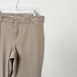 Old Navy [] Mocha Taffy Tan High Rise Pixie Flare Pants Stretch Work Career Sz 16 Photo 9