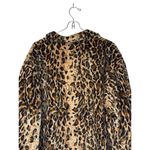 Dennis Basso Women Jacket Vintage Long Sleeve Faux Fur Animal‎ Print Coat Medium Photo 7