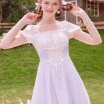 Romwe Purple CottageCore Dress Photo 0