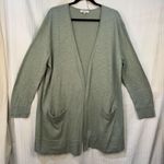 Madewell Light Green Open Cardigan Women’s Size X-Large Cotton Blend Lightweight Photo 0