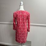 Coolibar Oceanside Tunic Dress 3/4 Sleeve Mini Length Pullover UPF Pink Small S Photo 9