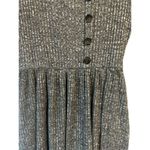 Bohme  Dress Sweater Knit Ribbed Midi Womens Size Medium Heather Gray Mid Sleeve Photo 3