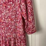 Max Studio Floral Tired Maxi Dress Size Large Pink Photo 3