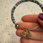 ALEX AND ANI  Blue and Gold Beaded Adjustable Bracelet Photo 3