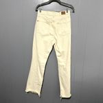 Urban Outfitters BDG Cream Distressed Raw Hem High Rise Cowboy Jeans 26 Photo 2