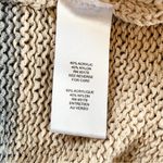 T Tahari Womens S Cozy Cardigan Sweater Open Gray Black Tan Striped Office Work Photo 9