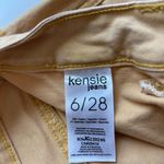 Kensie Jeans The Savannah High Rise Flare Crop Yellow Size 6/28 Photo 5