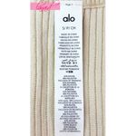 Alo Yoga Alo Denim Knit Sleeveless Full Zip Top Oat Milk Beige Cream Sweater Knit Zipper Photo 12