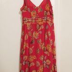 Esprit ππ Floral Chiffon Shoulder Tie Midi Dress Photo 3