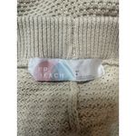 Free People  Beach Hailee Waffle Knit Wide Leg Pants Beige L Athleisure Resort Photo 2