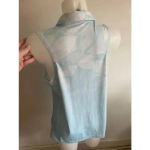 Nike Women's  Dri-Fit Standard Fit Sleeveless Polo Shirt - Light Blue -‎ M Photo 3