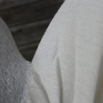 Tommy Bahama Sequin Wool Raglan Sweater Cream Thin Knit Long Sleeve Size Medium Photo 2