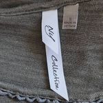 Ny Collection Green Knit Top Eyelet Lace Sleeves NWT Size Small Green Blouse Photo 5