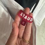 Staud Landry Smocked Bustier Minidress Size XL White Photo 5