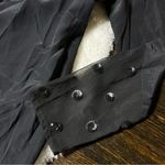 Madewell  Broadway & Broome Black Silk Sequin Rosette Cocktail Dress Photo 6