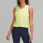 Lululemon 4 Train to Be Tank Top in Ripple Wave Electric Lemon / White Photo 2