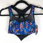 Tyr. Womens Anzan Mia Bikini Top Active Swimwear Medium Support Blue Black S 4/6 Photo 1