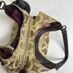 Coach Maggie Optic Khaki canvas shoulder bag Purse! Photo 5