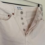 RE/DONE  Cream Frayed Jean Shorts 26 Waist Photo 1