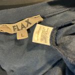 Flax Top 100% Linen Sleeveless Navy SZ LG Boho Whimsey Goth Fairy Casual Boho Photo 6