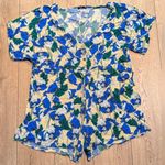 SheIn Plus 2X 18 20 Floral Tropical Romper Shorts Outfit Vacay Vacation Photo 0