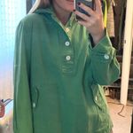 Merona Green Button Up Pullover  Photo 0