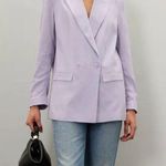 Thakoon Lilac Linen Blazer Size 6 Purple Photo 0